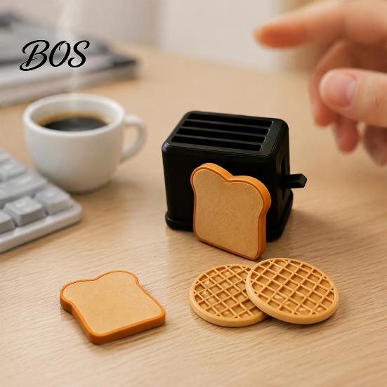 Stress Relief Toaster Toy Catapult Toy, with Bread & Waffle Accessories, 3D Printed Food Ejector Toaster, Decompression Gadget