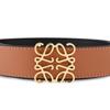 LOEWE Cow Leather Belts Men's Brown/Black Width 2.8cm E619Z26X03-2544