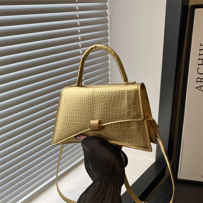 Женская сумка Niche Design с ретро-крокодиловым узором, застежка под мышкой, универсальная, на одно плечо, через плечо, маленькая квадратная сумка