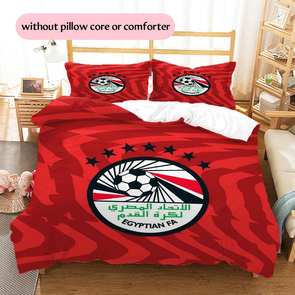Egyptian FA Pattern Bedding Quilt Set Home Decoration Gift (1 * duvet cover + 2 * pillowcase without core)