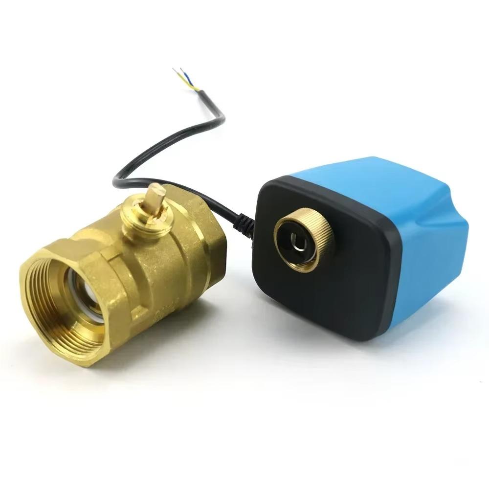 Прочный 2-ходовой электрический шаровой кран нормально закрытый двухпроводной одноконтактный электромагнитный клапан DN50 DC12V-24V AC220V моторизованный шаровой кран