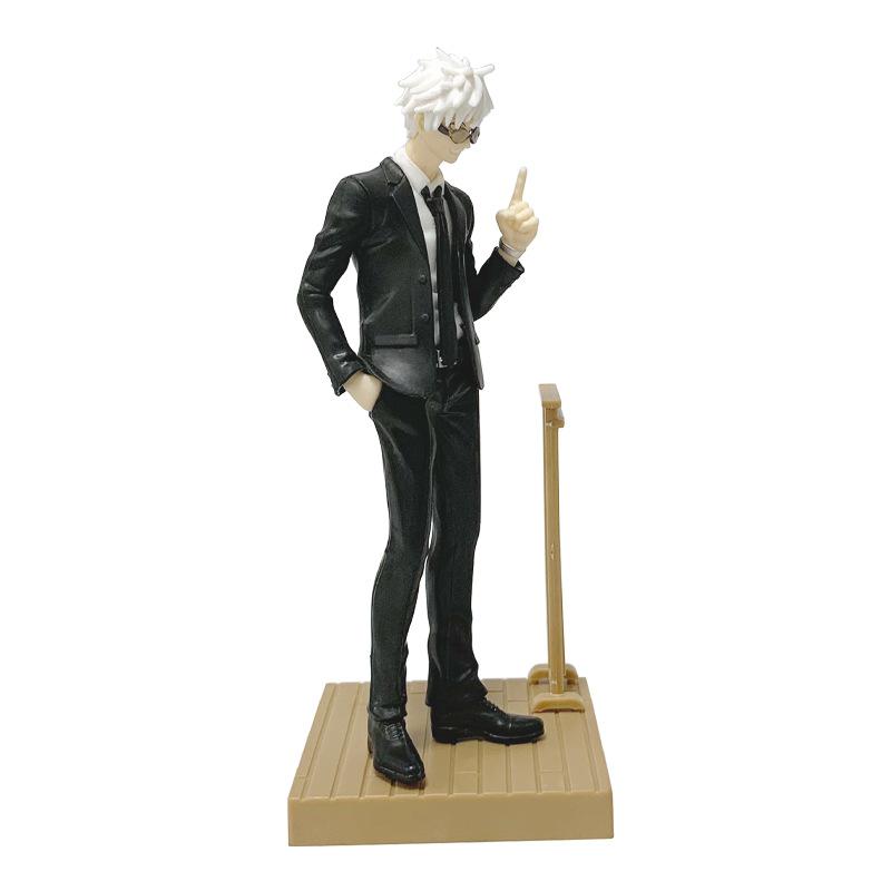 17 см Аниме Фигурка Jujutsu Kaisen Костюм Годжо Сатору Фигурка Действия Красивый Мужчина в Костюме Гэто Сугуру Фигурка ПВХ Коллекционная Модель Игрушка