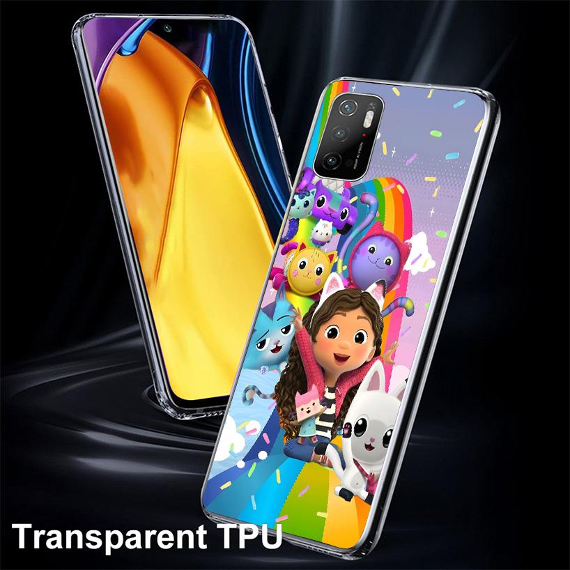 Cartoon Gabbys Dollhouse Phone Case For Xiaomi Poco X7 X6 X5 Pro F7 Ultra Redmi 15C 15 13 13C 12 12C 10 10A 10C 9 9A 9C 9T Shell