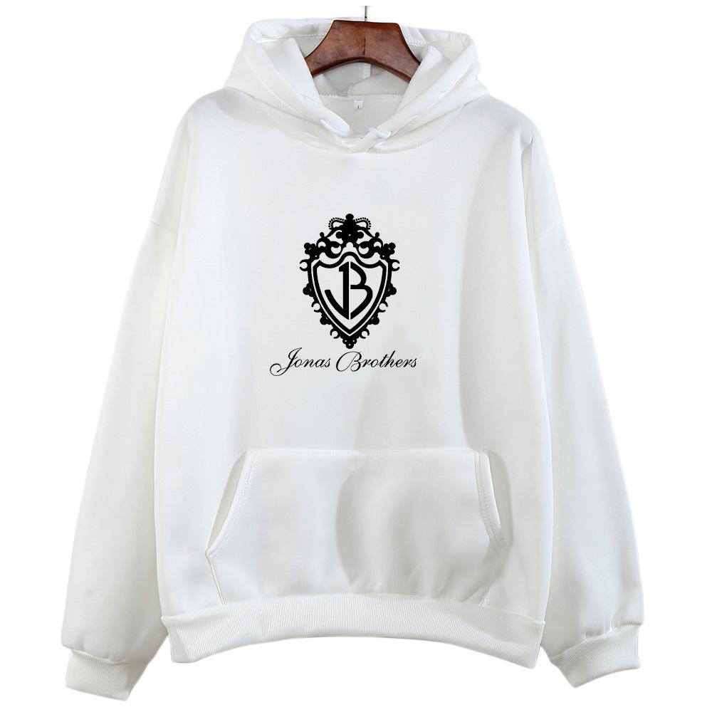 Jonas Brothers Classic Logo Hoodies Graphic Print Sweatshirts Men Women Long Sleeve with Hooded Pullovers Fashion Tops