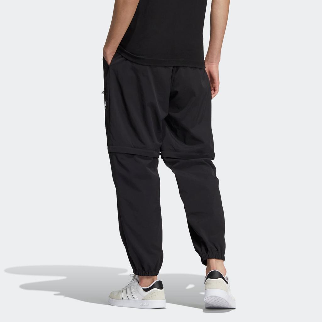 Adidas Мужские джоггеры на молнии с принтом логотипа Neo, черные HN0043