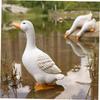 Duck Sculpture Real Farm Duck Statues Funny Duck Fence Decoration,Resin Duck Decor Real Animal Statue,for Home Garden Stairs,Farm,Patio,Backyard