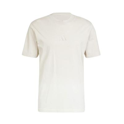 SS25 Повседневная Универсальная Футболка с Круглым Вырезом и Коротким Рукавом Дышащая Мужские Топы Молочно-Белый JJ3696
