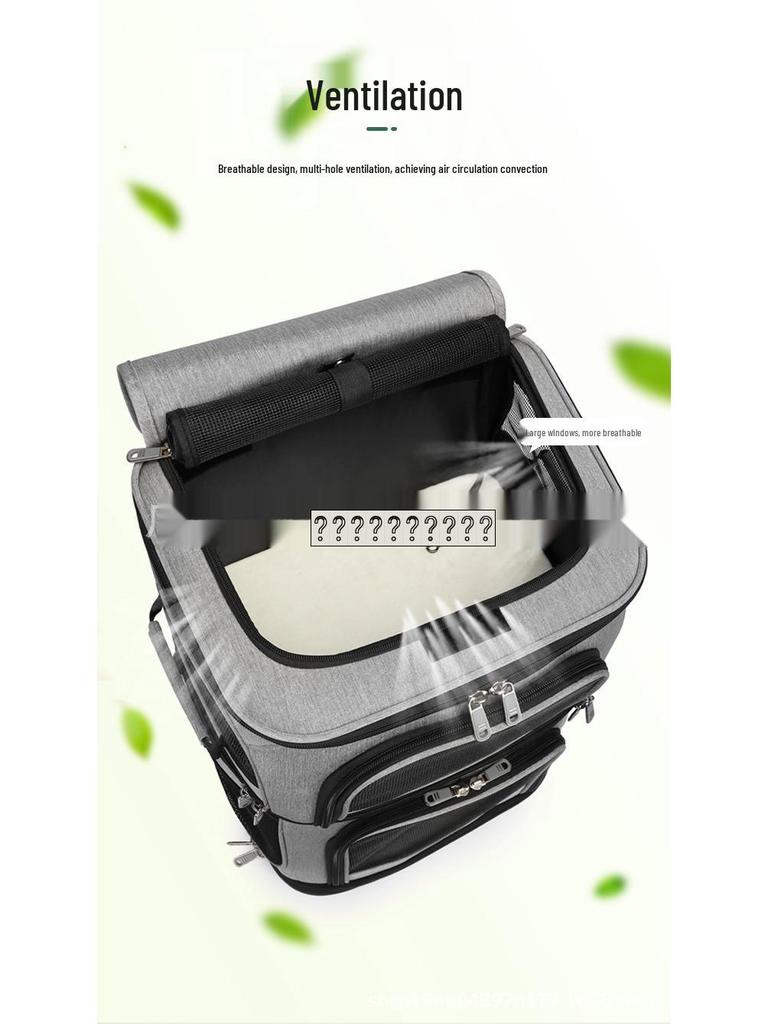 Ханбок Двухслойный Рюкзак для Питомцев Большого Пространства для Кошек - Идеально для Прогулок