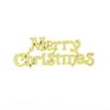 10Pcs Merry Christmas Sign Ornaments Happy New Year Gold Sliver Xmas Letter Pendant for Home Tree Door Hanging Drop Ornament