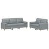 VidaXL Sofa Set with 2 Pcs Cushions, Sofas with Armrests and Backrest, Furniture Set, Living Room Furniture, 3201322