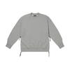 Block By Block Solid Color Crew Neck Side Split Zipper Long Sleeve Sweatshirt Men Sweatshirt Gray VN000H2MGRH