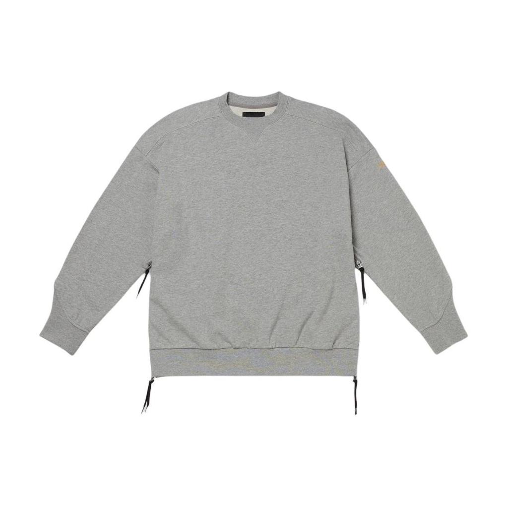 Vans Block By Block Solid Color Crew Neck Side Split Zipper Long Sleeve Sweatshirt Men Sweatshirt Gray VN000H2MGRH