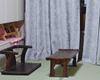 Solid Wood Armchair Zen Meditation Tatami Tea Chair Ergonomic Round Accent Handmade