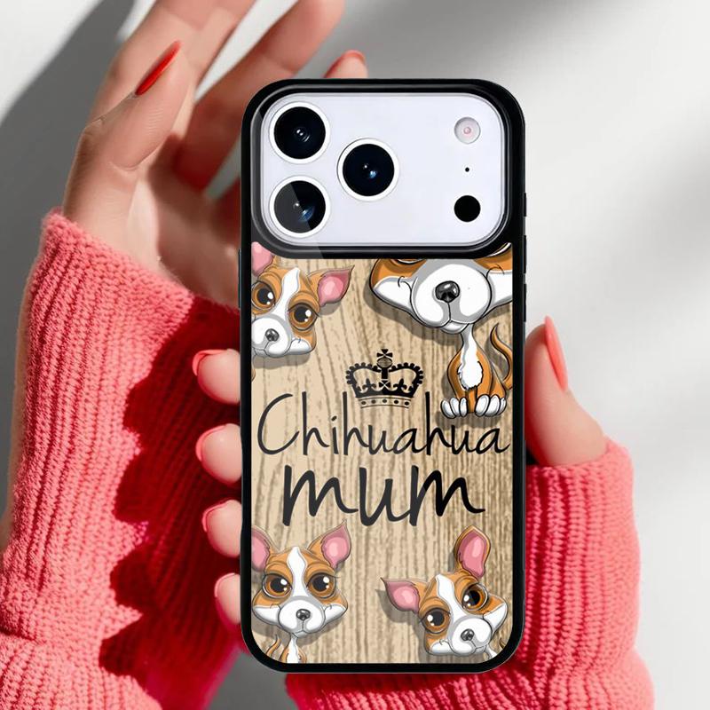 Чихуахуа Милая Собака Щенок коллаж Чехол для Телефона для iPhone 17 16 15 14 13 Pro Max Задняя Крышка для 12 11 Pro Coque