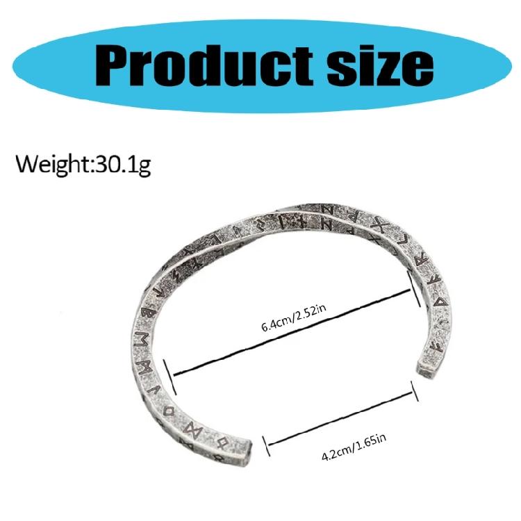 Простой скандинавский браслет-руна, открытый браслет-манжета в скандинавском стиле для мужчин, дизайны из нержавеющей стали, браслет