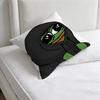 Meme Fuuny Frog PPepe Square Pillow Cover Decorative Throw Pillow Case for Sofa Couch Bed Home Car Living Room Decoration