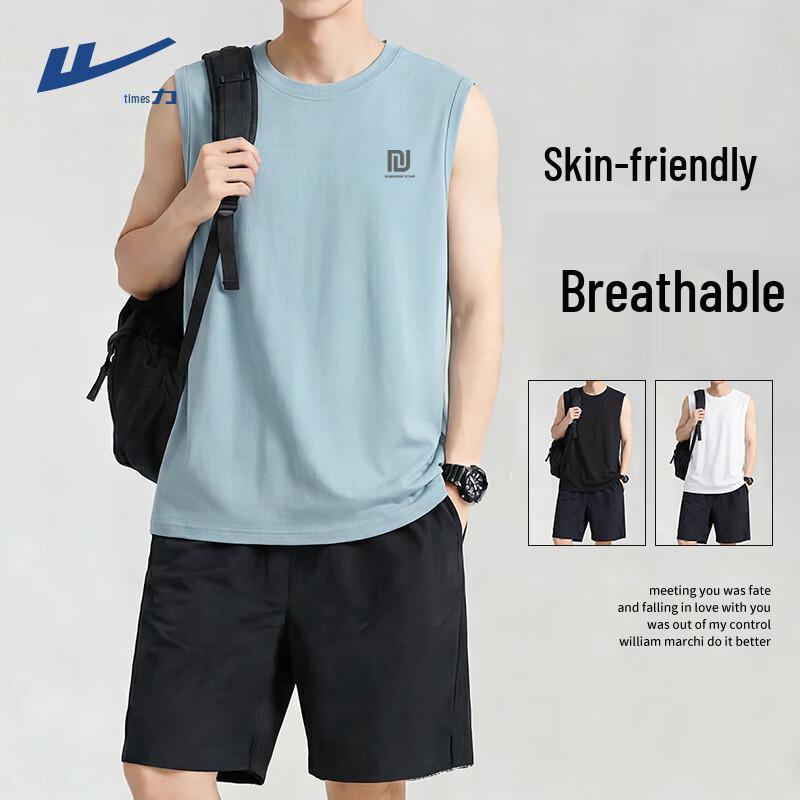 Warrior Men's Pure Cotton Breathable Sport Vest