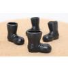 1:12 House Mini Santa Shoes Christmas Boots Simulation Santa Claus Shoes Model Big Toe Black House Miniature Rain Shoes Crafts