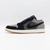 HJ4360-001 Nike Air Jordan 1 Low Темно-черный Деним Светло-дымчато-серый Парус (Мужской)