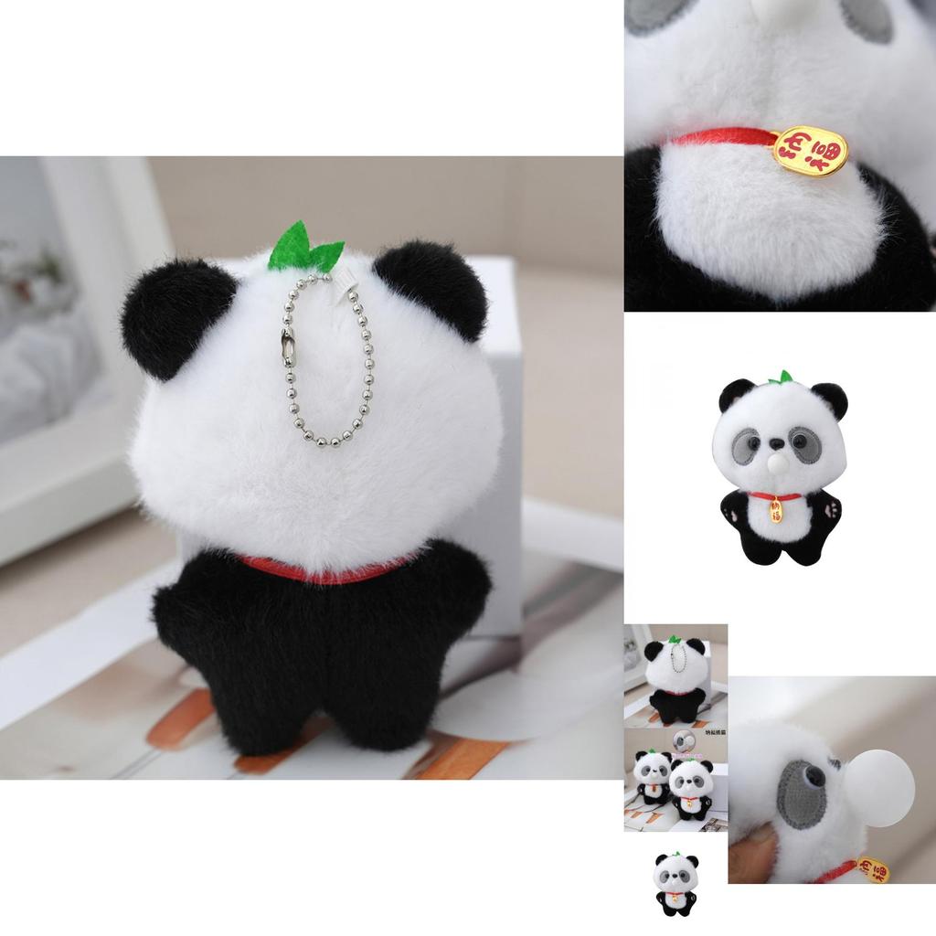 Chengdu Panda Plush Pendant Souvenir Soft Cuddly Panda Keychain For Children
