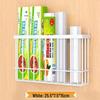 Punch-Free Wall-Mounted Kitchen Storage Rack: Multi-Functional Plastic Wrap Holder & Refrigerator Shelf