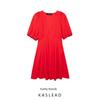 Kaslead New Arrival Women's Clothing Fashion Style Fashion Minimalist Puff Sleeves Mini Dress 9878161