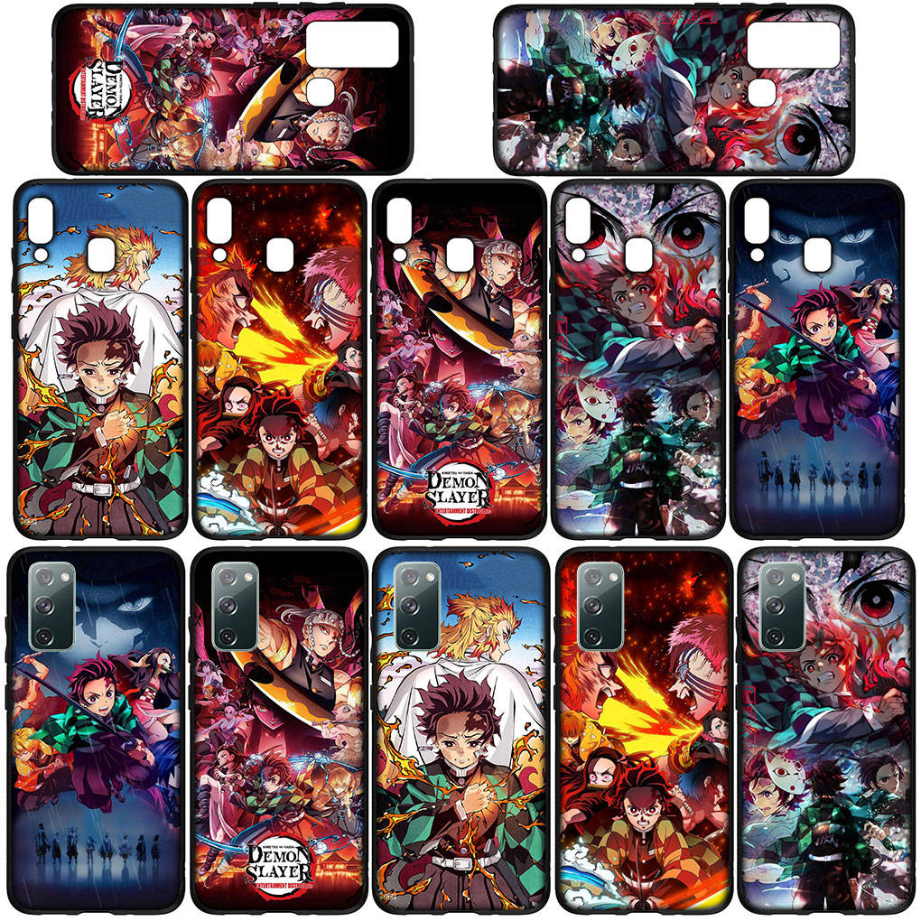 Чехол для Samsung Galaxy S25 S24 S23 iPhone 16 15 Xiaomi Redmi Note 14 13 12 16E X 11 Pro Max OPPO Moto Huawei аниме Kamado Tanjirou Demon Slayer Cover