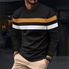 Men's T Shirt O-Neck Clothing Apparel Outdoor Long Sleeve Print Fashion Designer Vintage