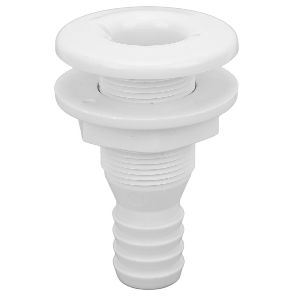 1in Thru Hull Fitting ABS Straight Resistant Hose Connection Accessory for Boats Marines