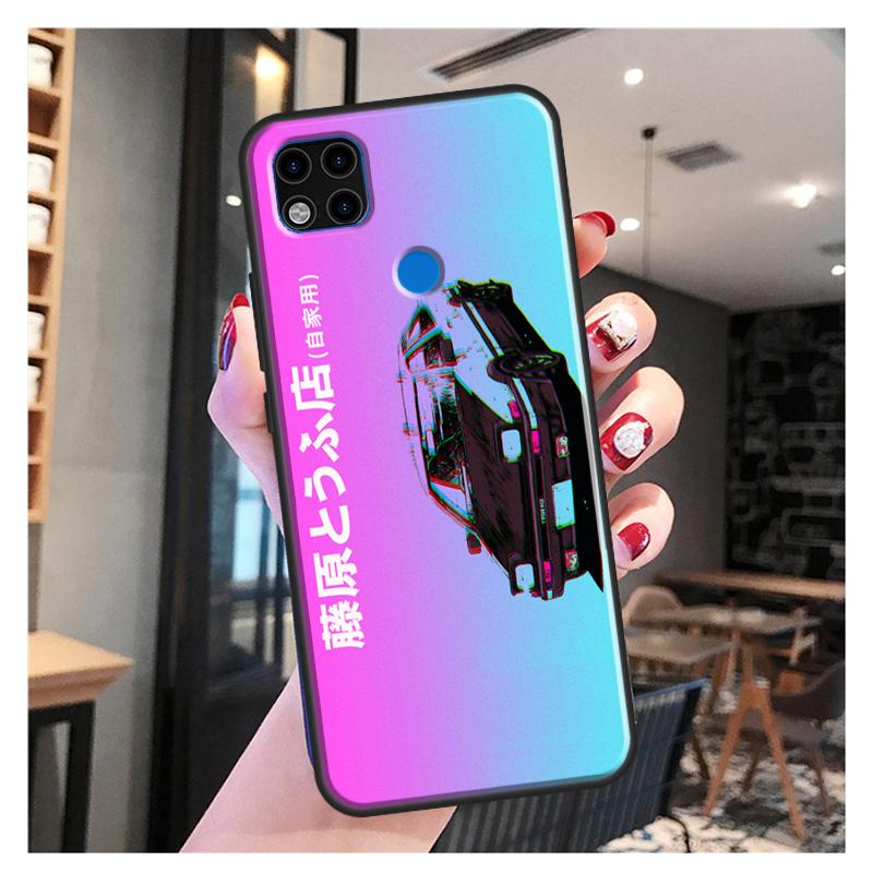 Аниме Initial D Drift Funda для Xiaomi Redmi Note 10S 9S 8T 9 Note 10 Pro Note 11 Pro Redmi 9C 9A 9T Мягкий чехол