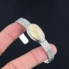 Anniversary Gift For Her Natural Fossil Coral Bangle Adjustable 925 Silver