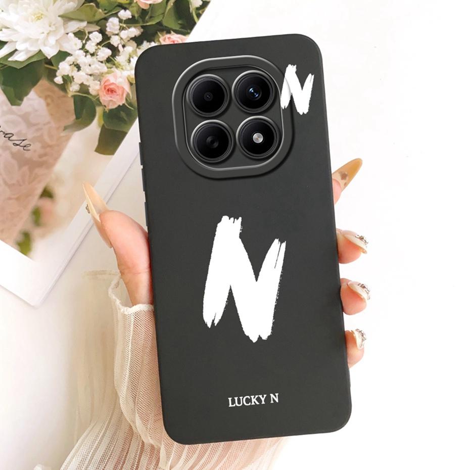Fashion Letter Phone Case For Xiaomi Redmi Note 15 5G / Note 15 Pro 4G Soft Silicone Cases For Redmi Note15 15Pro Covers Bumpers