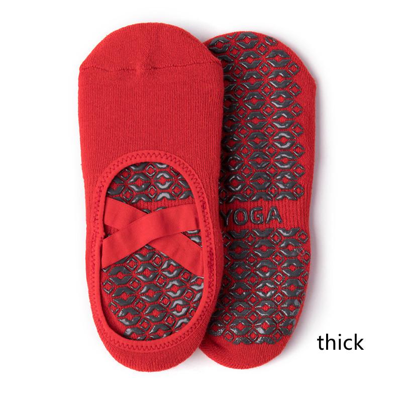 Women Yoga Anti-slip Socks Ladies Ventilation Ballet Dance Gym Fitness Pilates Cotton Socks