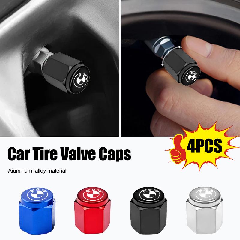NTSM5 Metal Car Styling Wheel Tire Air Valve Caps Stem Cover For BMW X1 X3 X5 X6 1 2 3 5 7 Series F15 F16 F20 F22 F30 F32 G30 Sticker