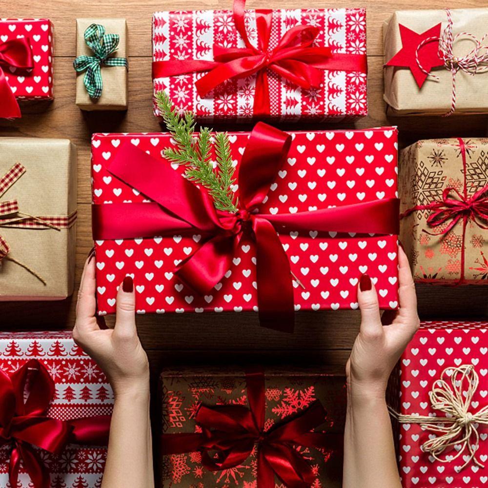 50Pcs Green Artificial Pine Branches DIY Crafts Wreath Christmas Decorations  Wreath Decoration