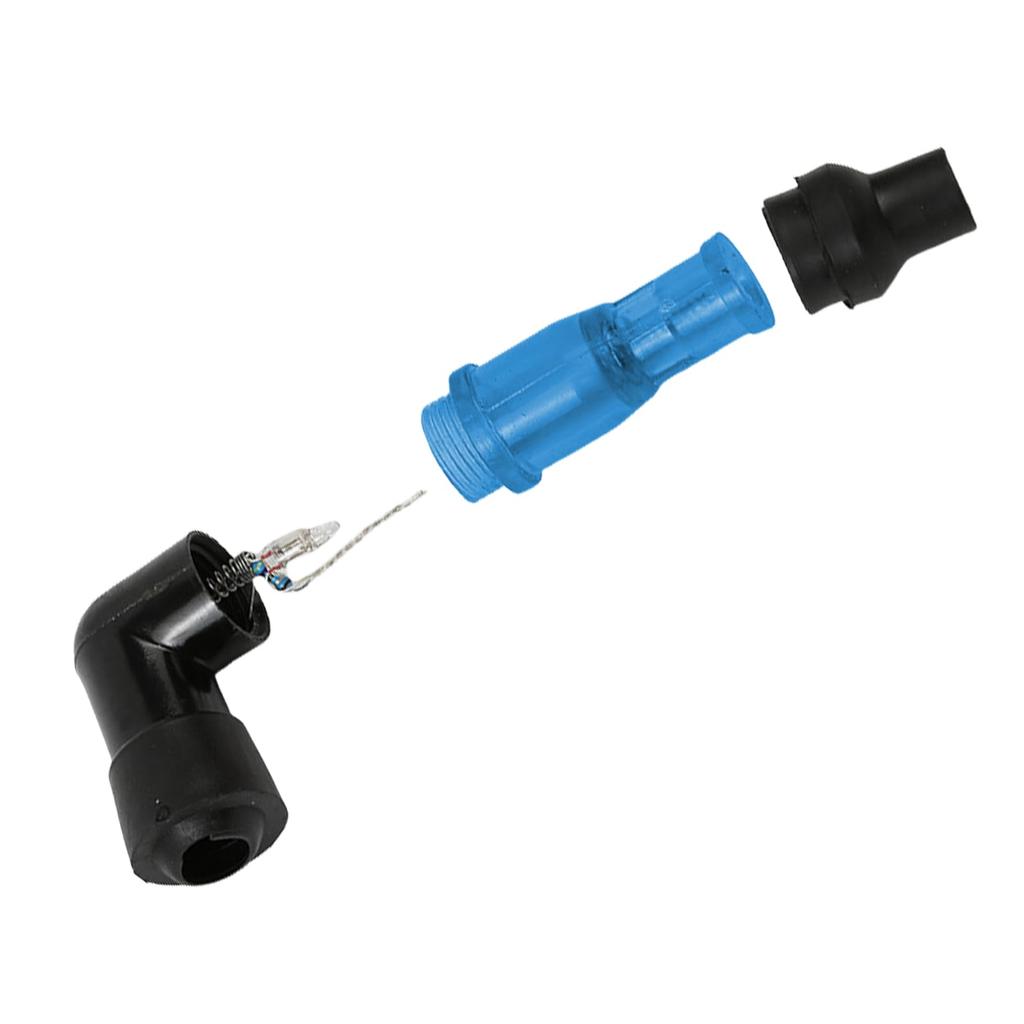 Angled Spark Plug - Racing Light Degree Ignition Resistance Cap,