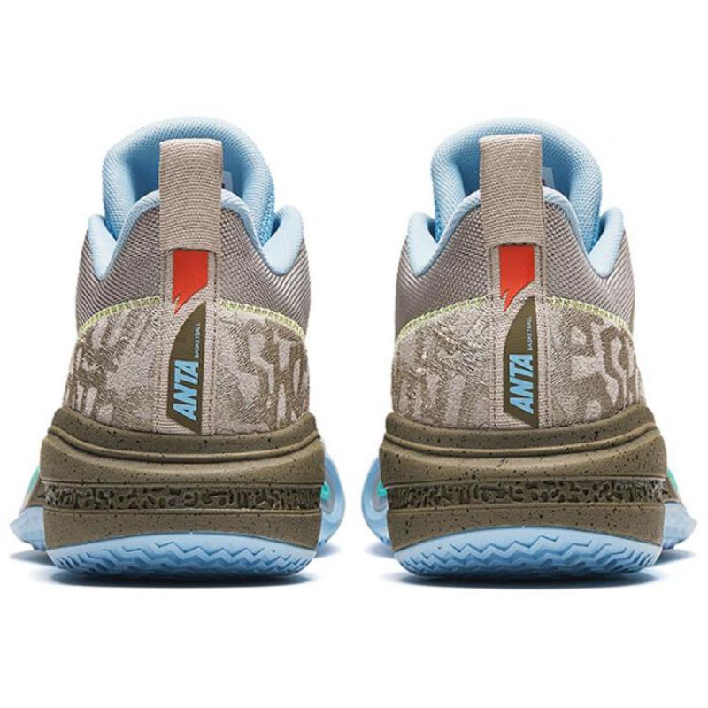 Anta Raid 1 Низкие Баскетбольные Кроссовки Мужские Серые Кроссовки 112421109-4