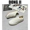 Genuine Leather Little White Shoes 2025 Niche Brand Thick-soled Heightening Cowhide Little White Shoes Autumn Soft-soled Versatile Casual Shoes