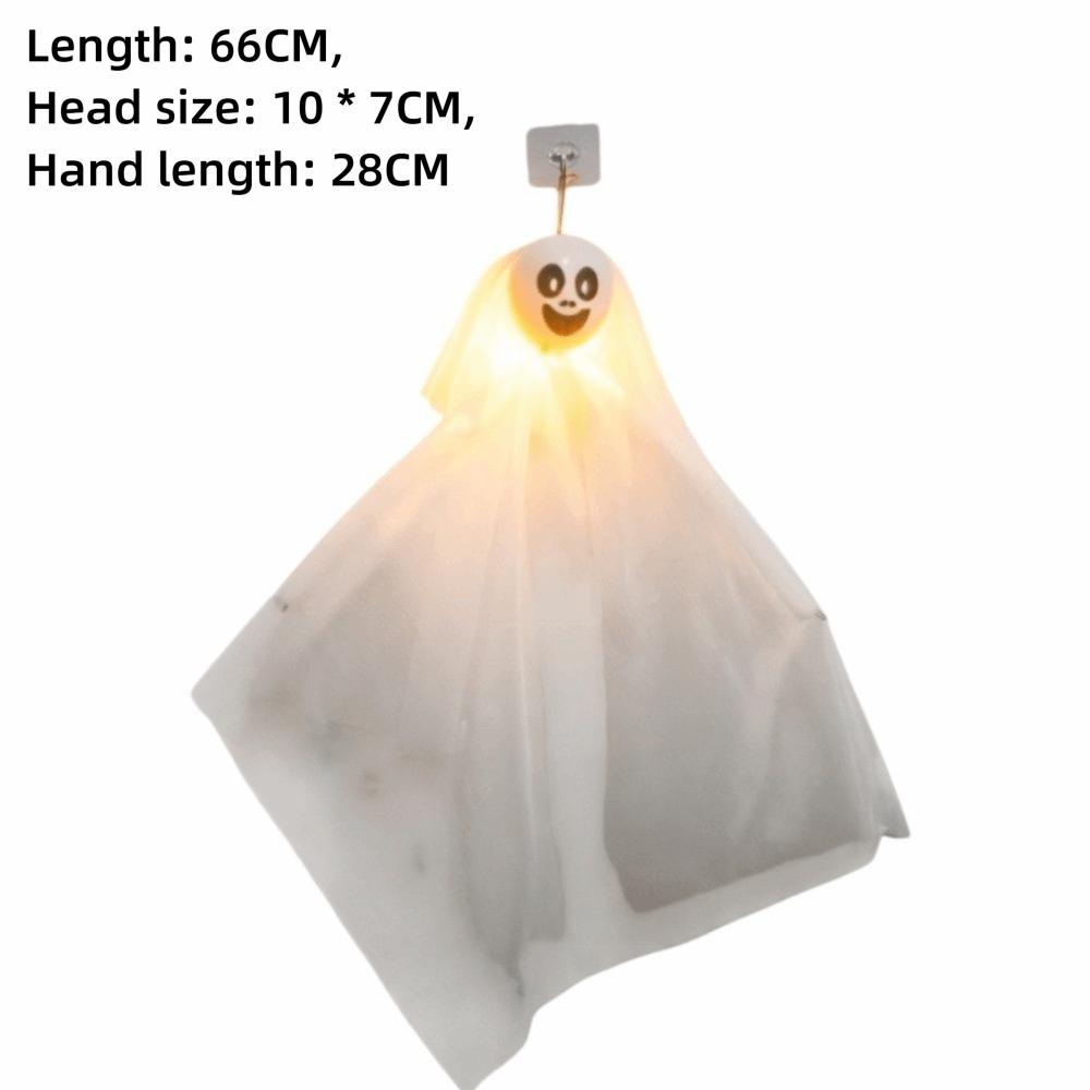Light Up Spooky Outdoor Decor Wall Pendant Ghost Decorations Haunted House Props Garden Decoration