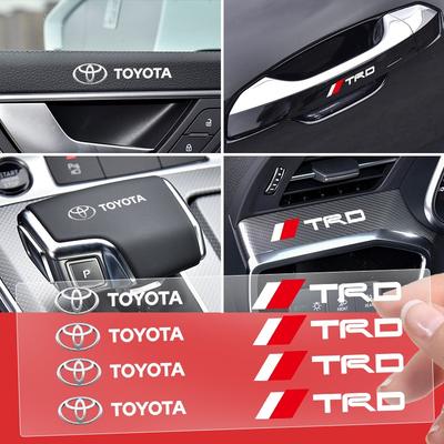 Случайные наклейки для интерьера автомобиля Эмблема на руль автомобиля Стайлинг для TRD GR Corolla Yaris Chr Auris RAV4 Camry Highlander