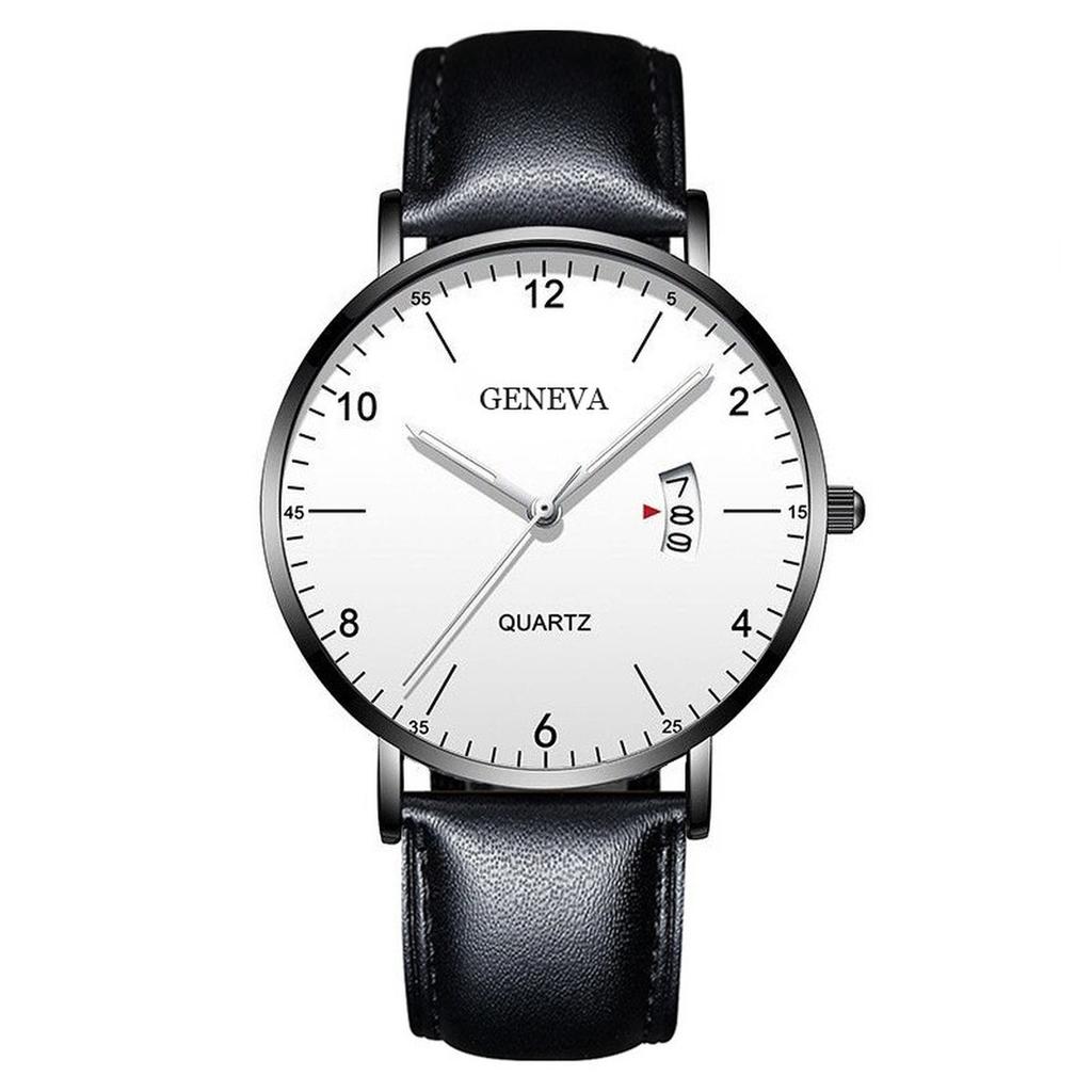 Mens Leather Business Fashion Watch Strap Watch For Gift Giving