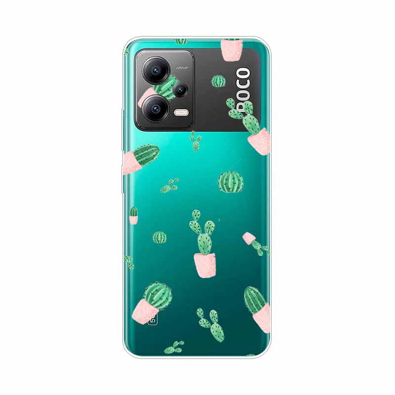 Чехол для POCO X5 Pro 5G Глобальная версия X5Pro ТПУ Силиконовый Мягкий Мультяшный Прозрачный Чехол для POCO x5 Обложка Прозрачный Раскрашенный Coque