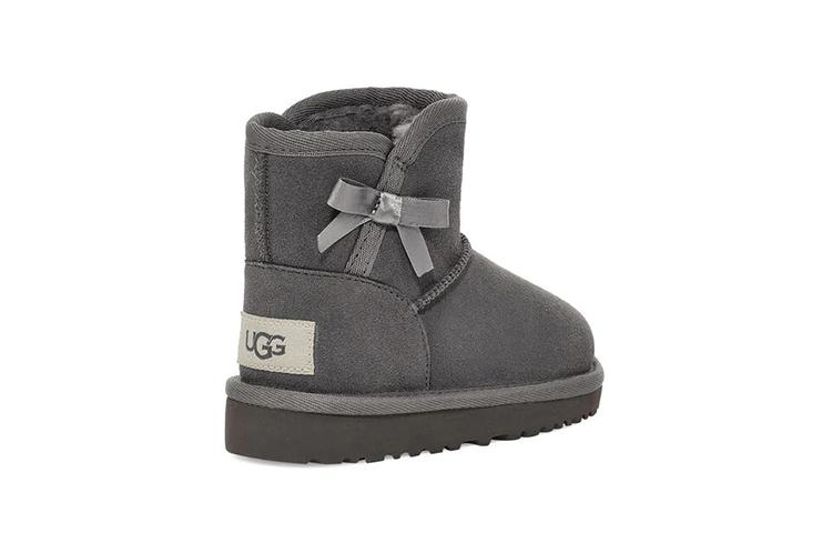 UGG Idris Удобные, на флисовой подкладке, Детские зимние ботинки, Хлопковые ботинки для детей 3-7 лет, Угольно-серые, 1118888T-CHRC