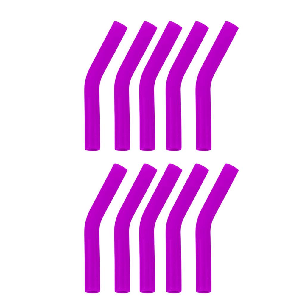 10 Pcs 304 Stainless Steel Straw Silicone Cover Suitable for 8mm Color Straw Nozzle Cover Silicone Head Straw Set