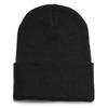 New Hattan Knit Solid Watch One Size Fits Black Hat, Color, Cap, Beanie, All,