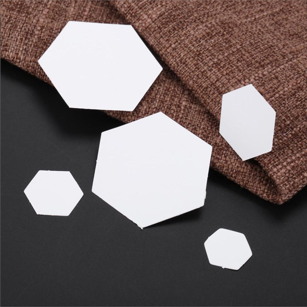 100PCS Paper Craft Handmade DIY Garment Fabric Patchwork Paper Quilting Hexagon Templates