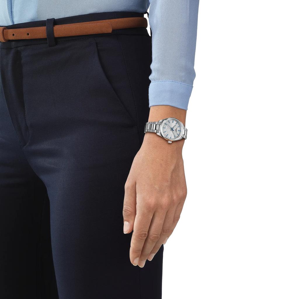 Tissot Мужские модные часы из нержавеющей стали с серебристым циферблатом T150.210.11.031.01