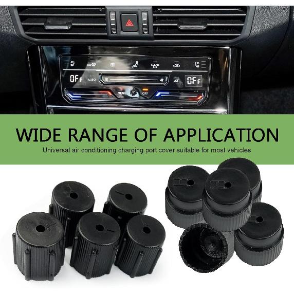 WZP 10PCS Car AC Service Valve Cap Kit, 13mm Low & 16mm High Pressure Cap | Leak-Proof Air Conditioning Sealing Caps, A/C Low Pressure Port Cap