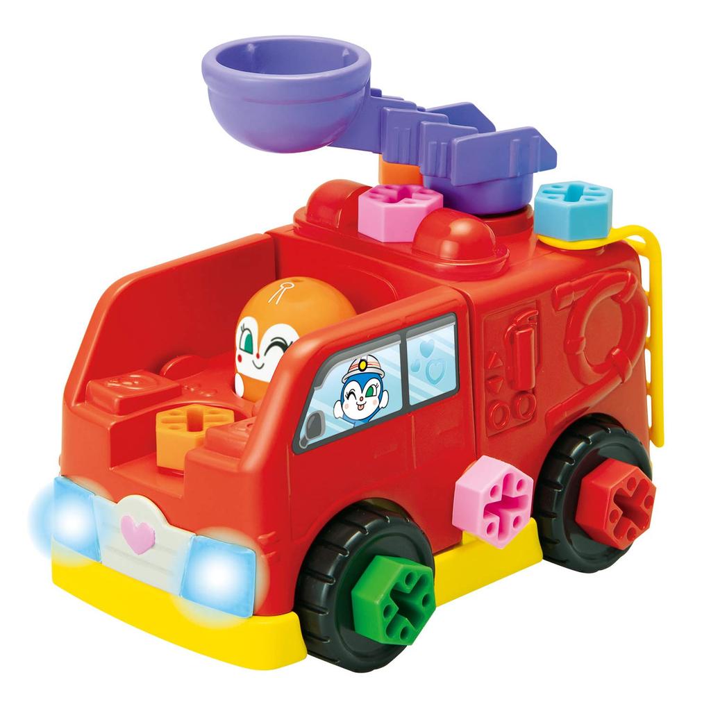 Anpanman Freshly Assembled DIY Working Vehicle Neji Neji Shobosha It'll Shine! It'll Talk!