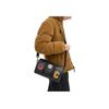 Coach Venturer 27 Сумка-бостон с принтом логотипа на молнии Мужская сумка через плечо Серо-черная CY821-QBA5F